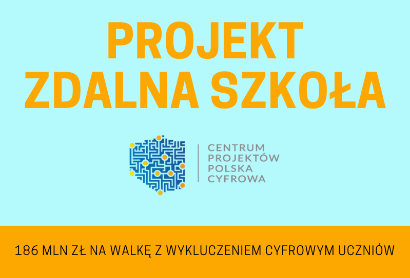 Powiększ baner promujący projekt zdalna szkoła