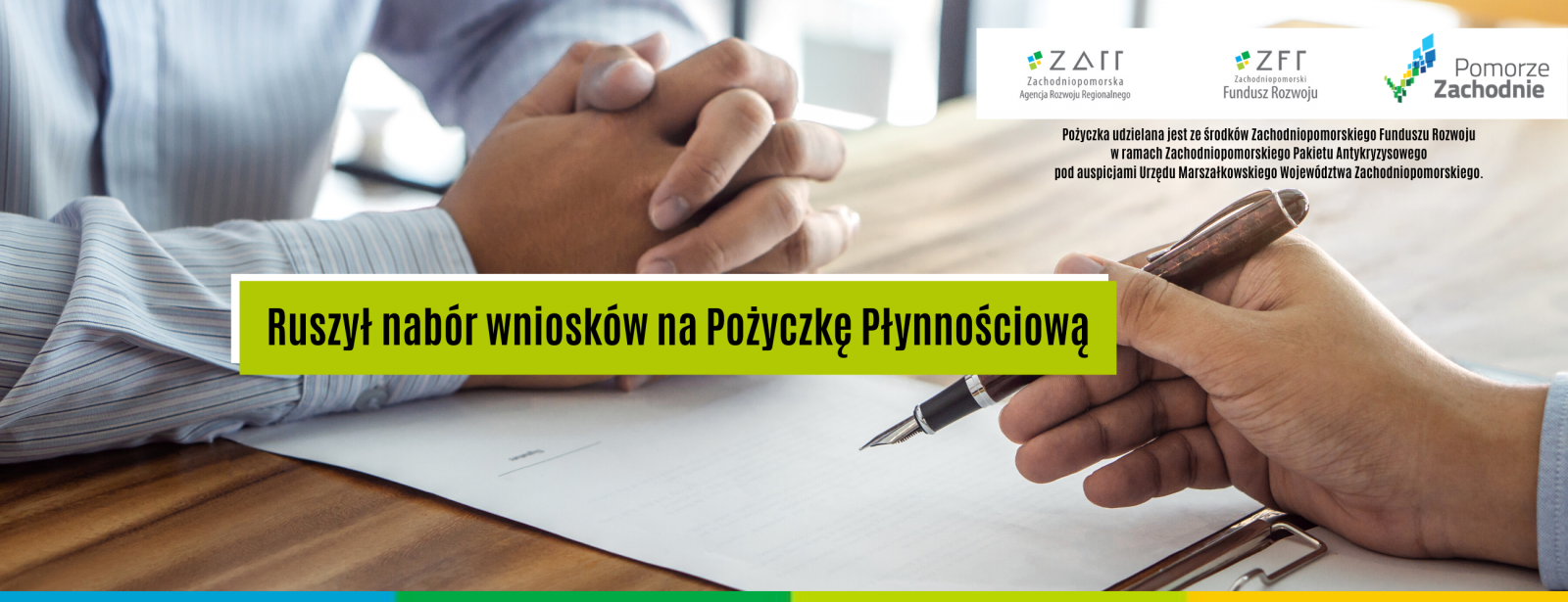 Powiększ baner informujący o naborze na pożyczki płynnościowe