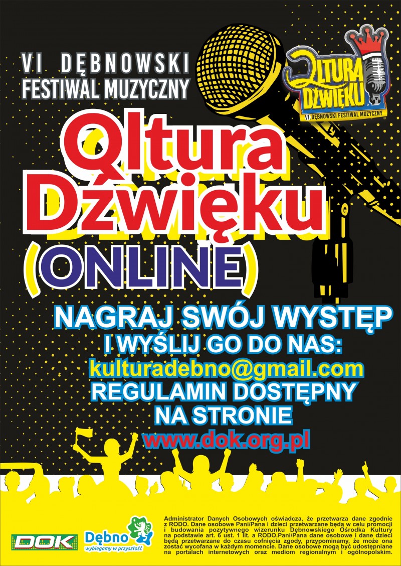Powiększ plakat promujący Qlturę Dźwięku. pełna treść w informacji 