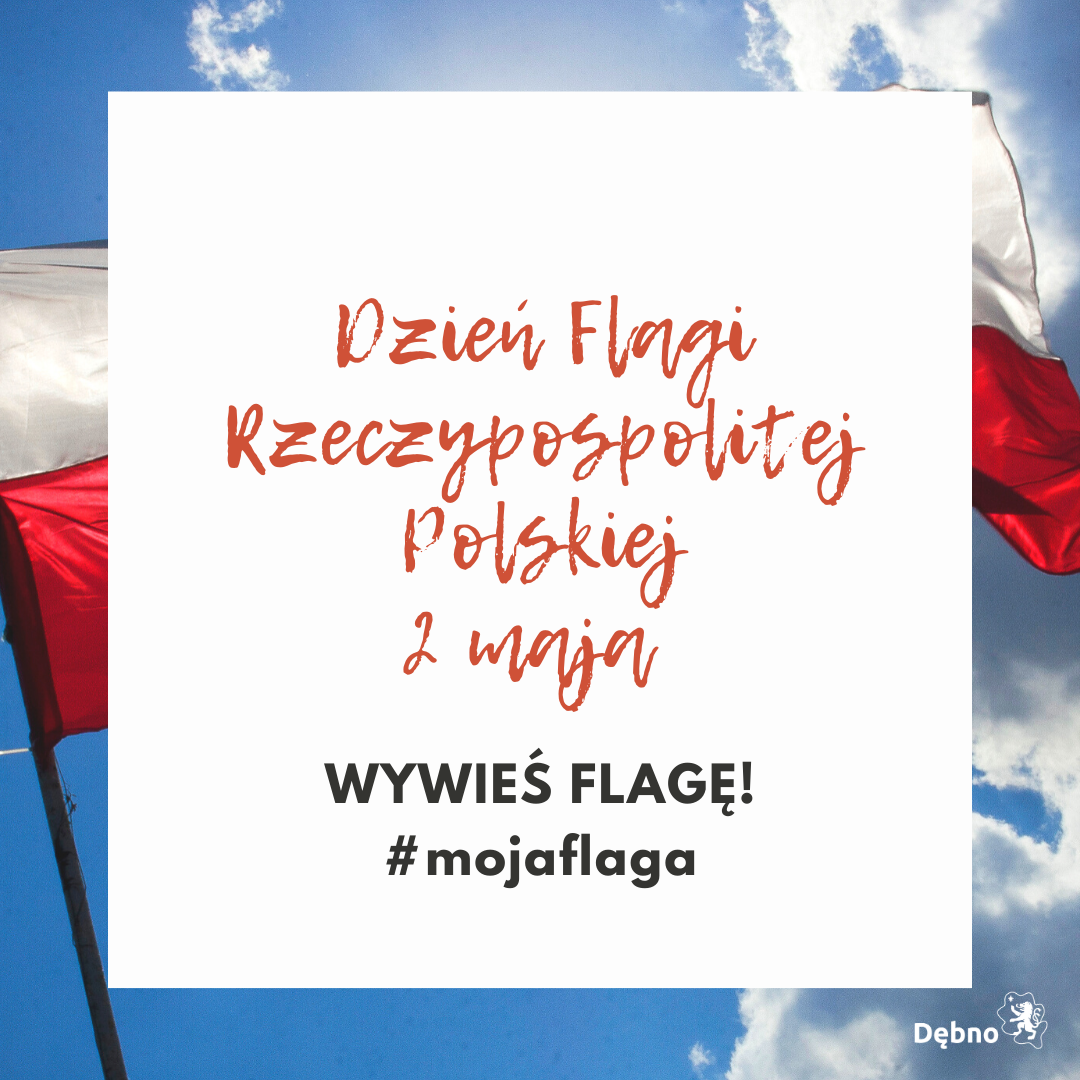 Powiększ baner z napisem Dzień Flagi RP 2 maja wywieś flagę