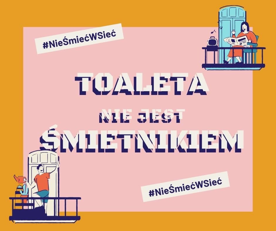 Powiększ grafikę Toaleta nie jest śmietnikiem