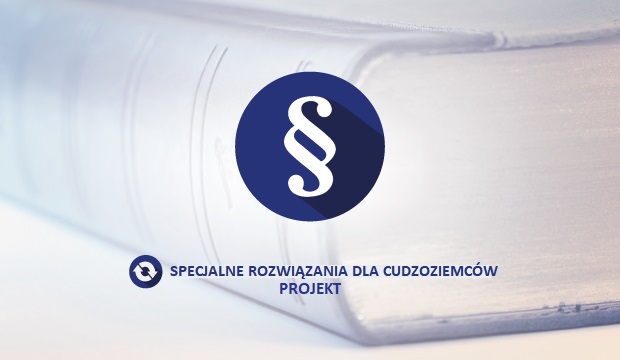 Powiększ baner paragraf i napis specjalne rozwiązania dla cudzoziemców 