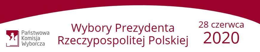 Powiększ baner napis wybory prezydenta RP 28 czerwca 2020