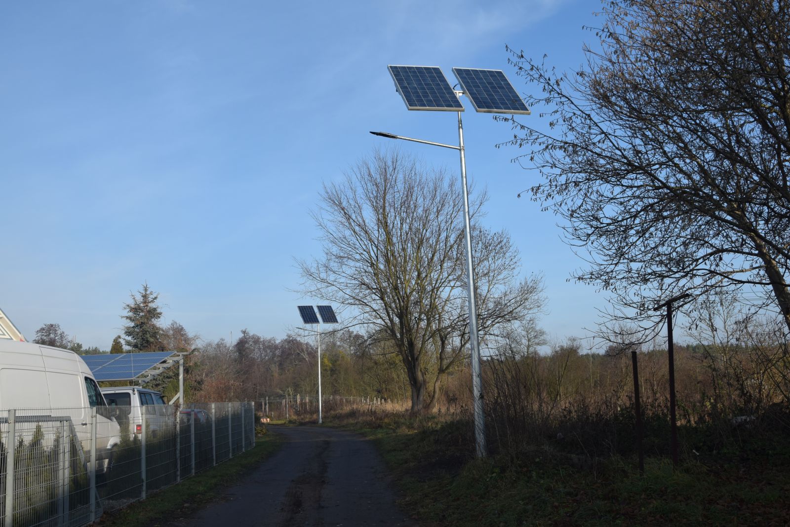 Lampy solarne w Barnówku