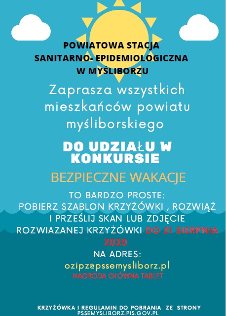 Powiększ plakat promujący konkurs. Pełna treść w informacji