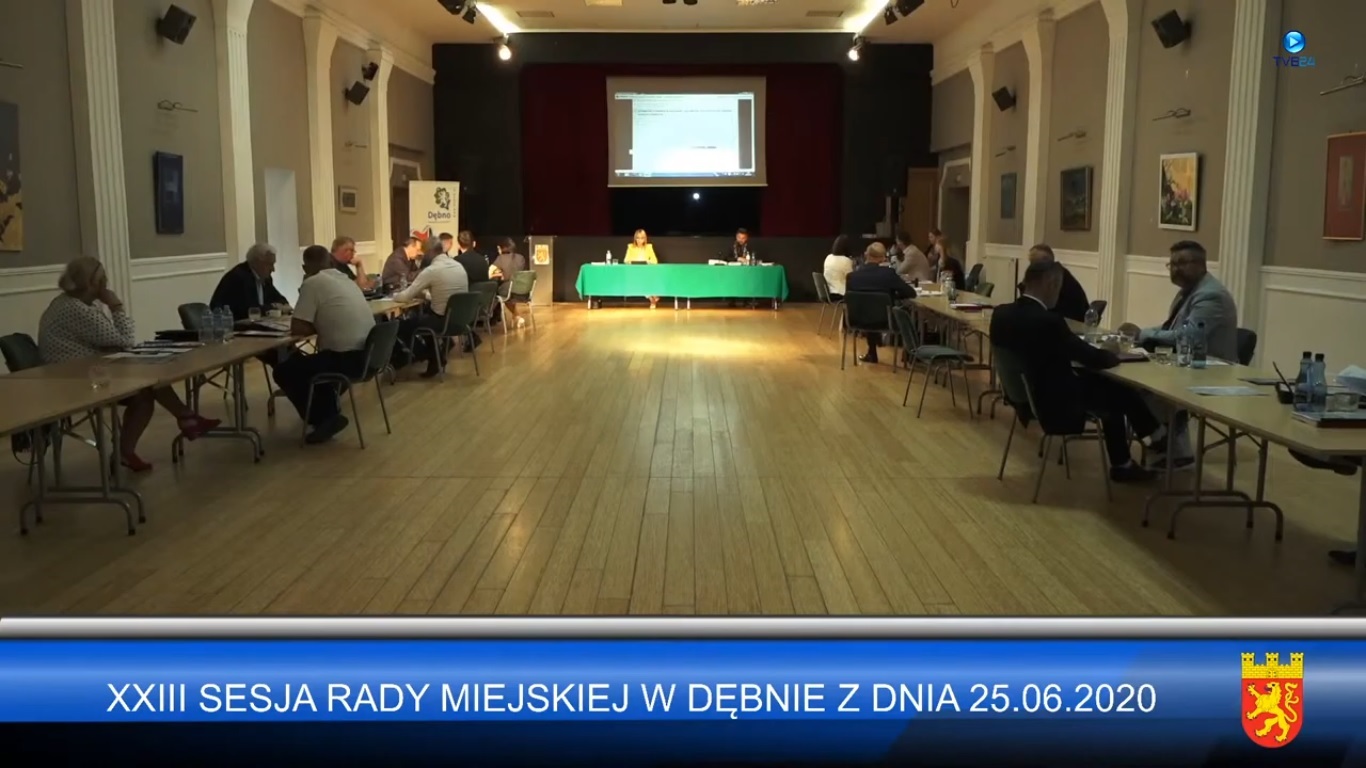 Powiększ zdjęcie. Sesja Rady Miejskiej Dębna