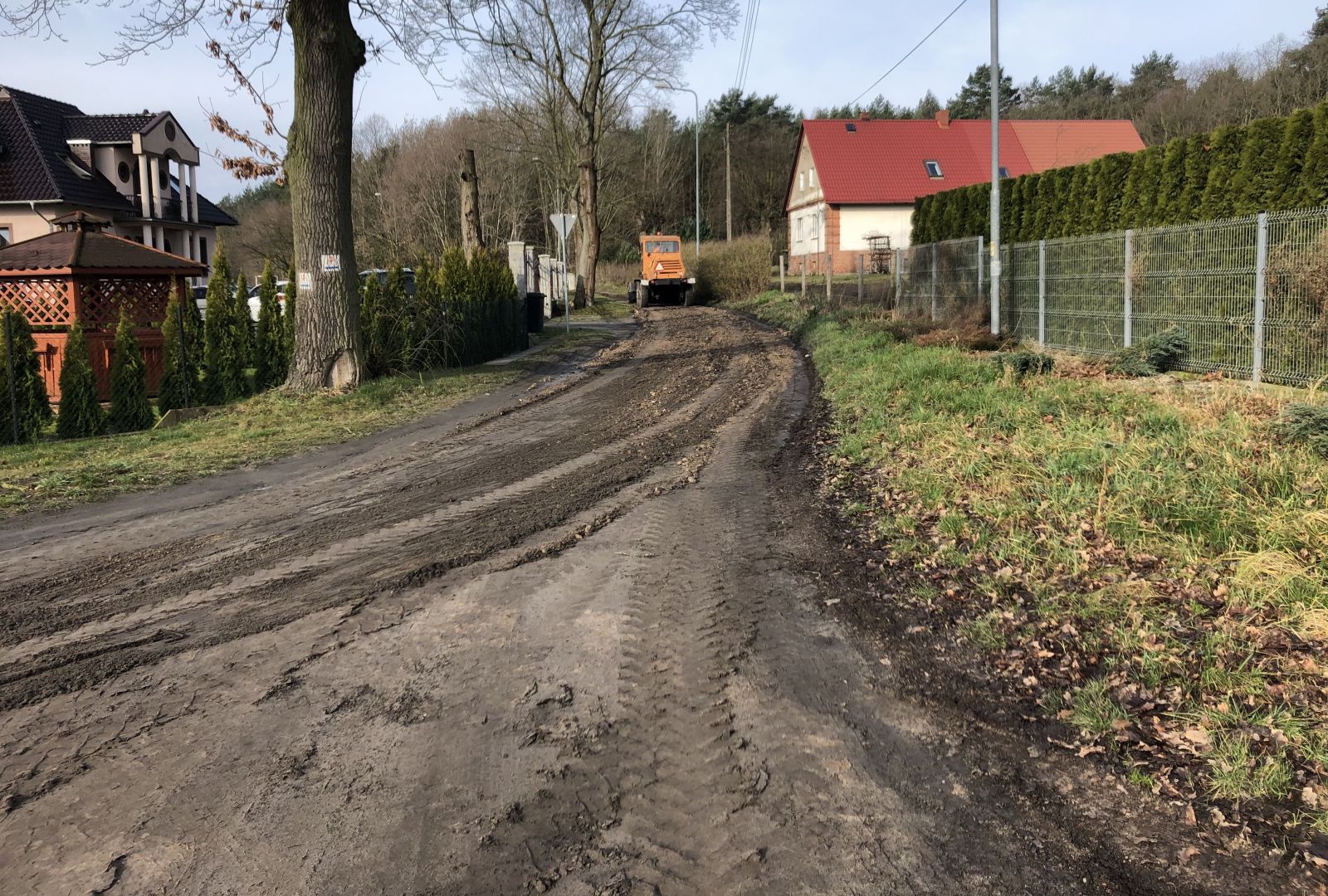 Powiększ zdjęcie. Prace remontowe na ulicy Górnej. 