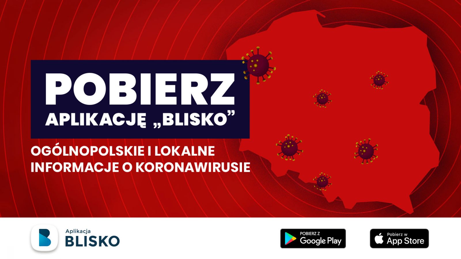 Baner pobierz aplikację Blisko