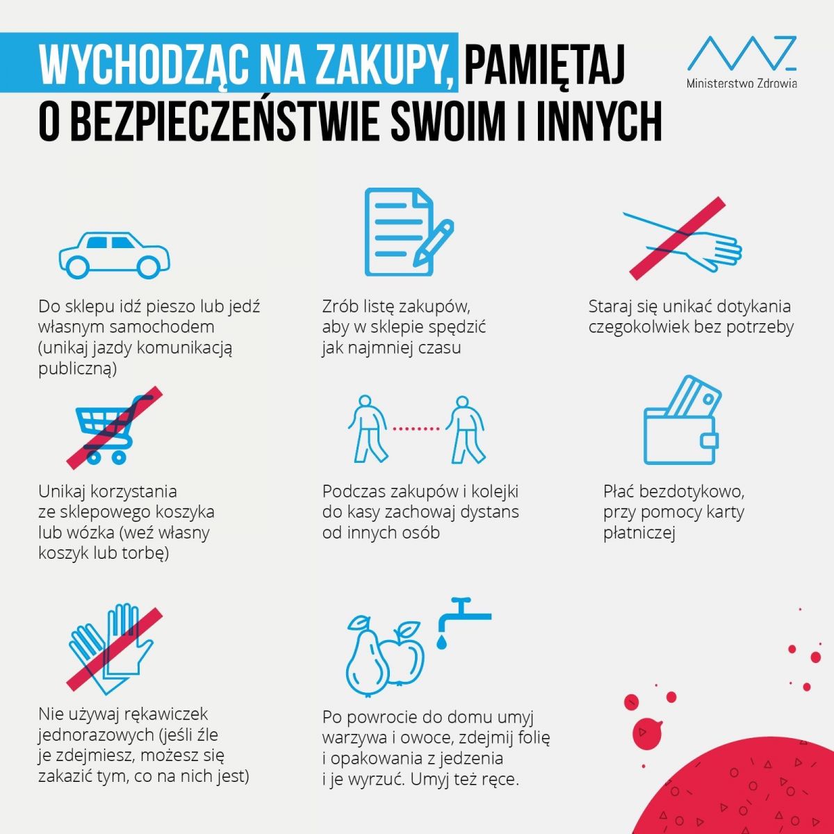 Powiększ plakat wychodząc na zakupy. Pełna treść w informacji poniżej