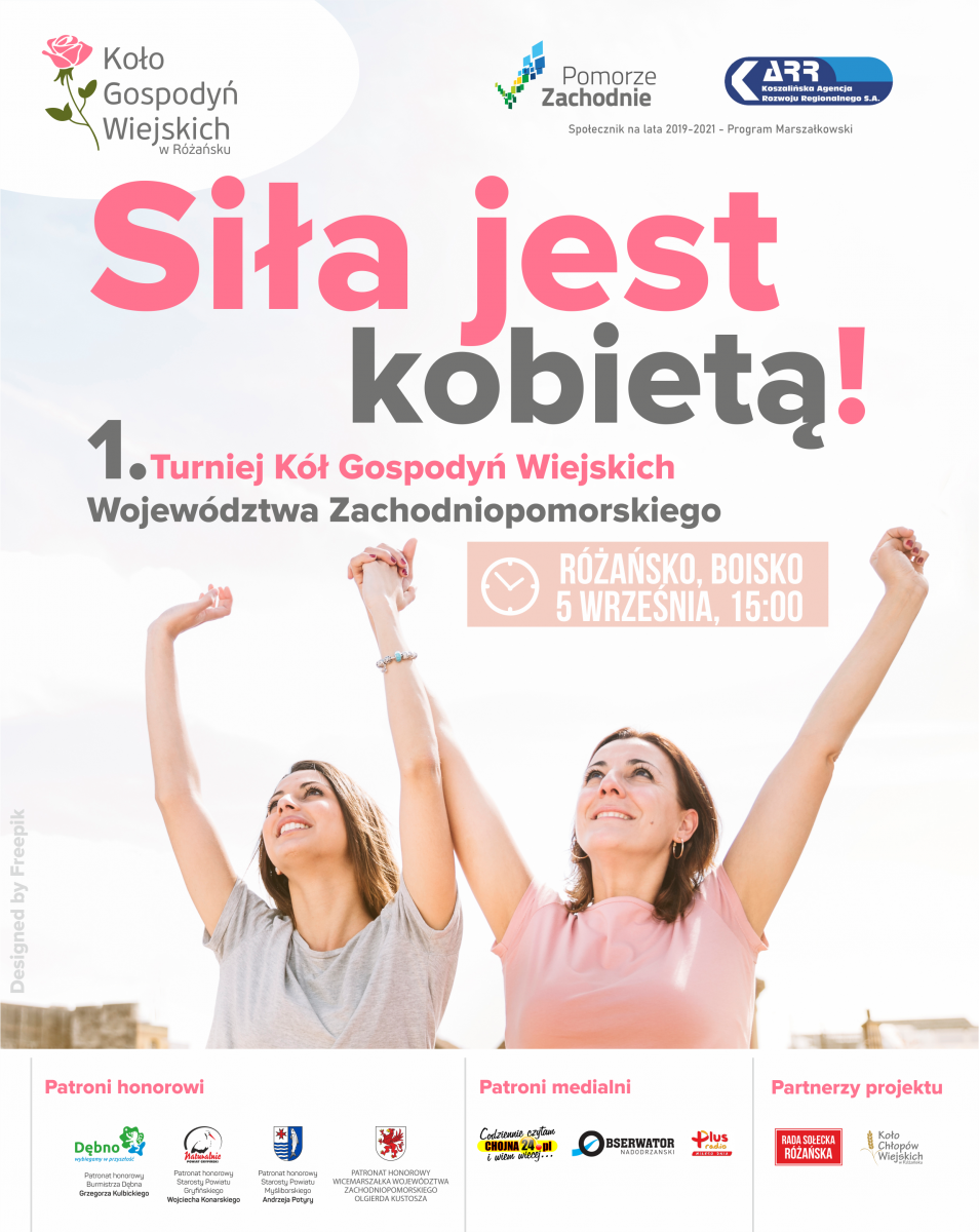 Powiększ plakat turnieju Siła jest kobietą. Pełna treść w informacji