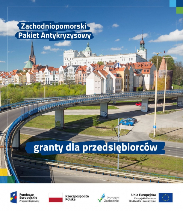 Powiększ plakat Zachodniopomorski Pakiet Antykryzysowy granty dla przedsiębiorców