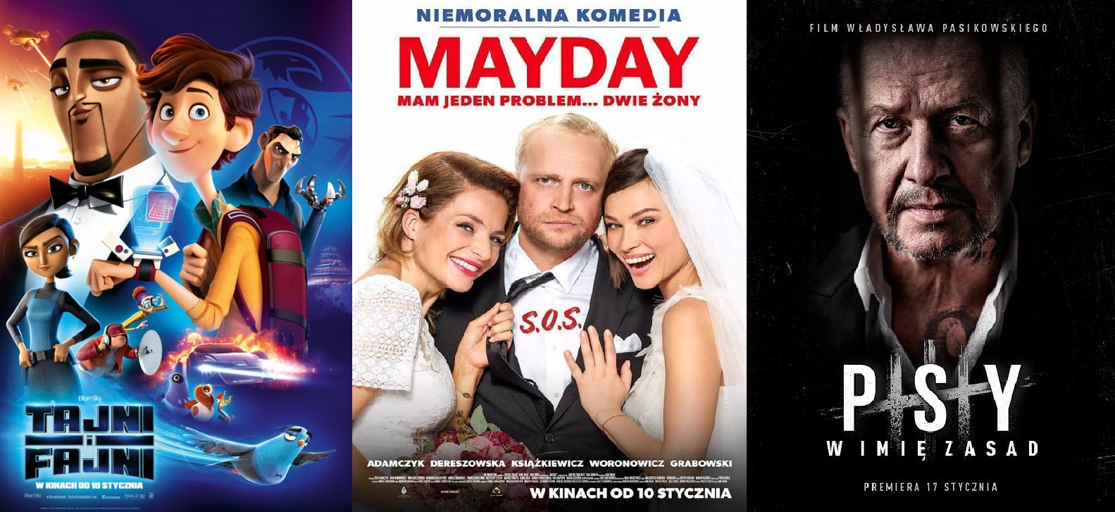 Powiększ grafikę. Afisze filmów