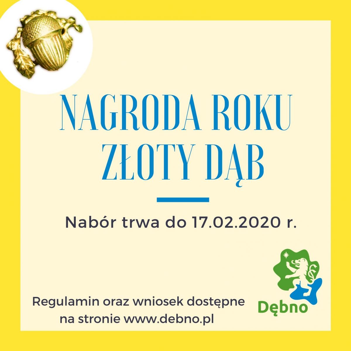 Powiększ grafikę. Nagroda Roku Złoty Dąb