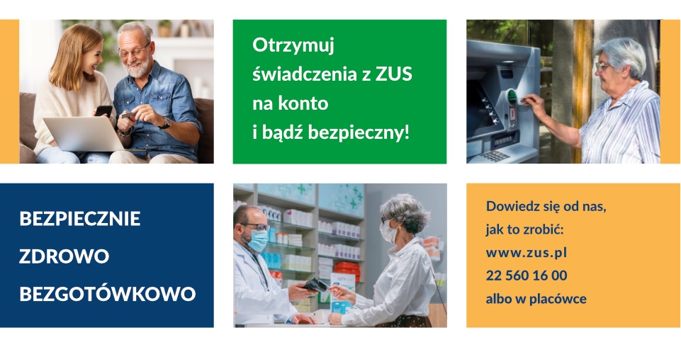 Powiększ garfikę promującą kampanię Bezpiecznie, zdrowo, bezgotówkowo