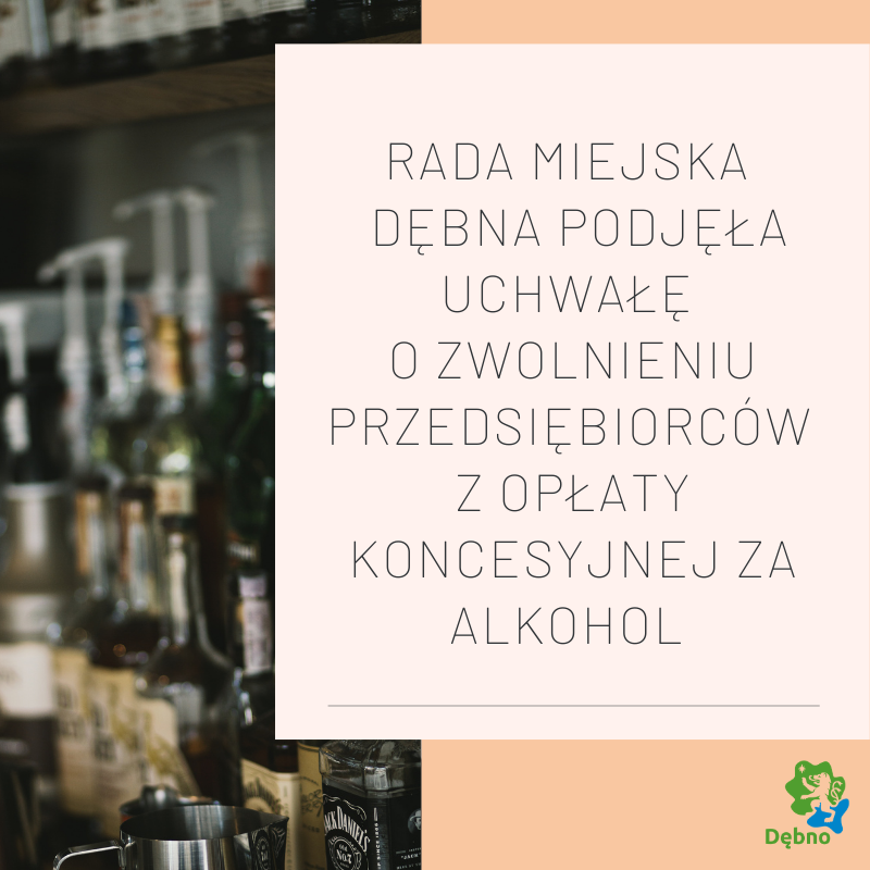 Powiększ grafikę o zwolnieniu z opłaty koncesyjnej za alkohol