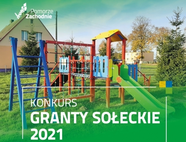 Powiększ grafikę, Plac zabaw, napis konkurs granty sołeckie 2021
