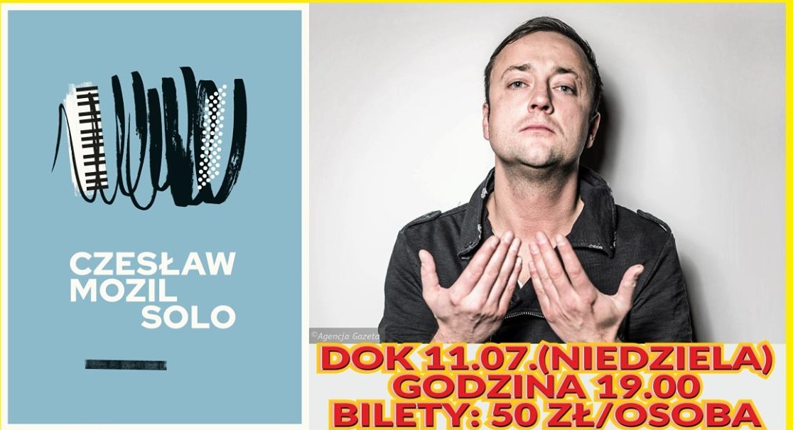 Powiększ baner promujący wydarzenie. Zdjęcie artysty i godzina koncertu. 