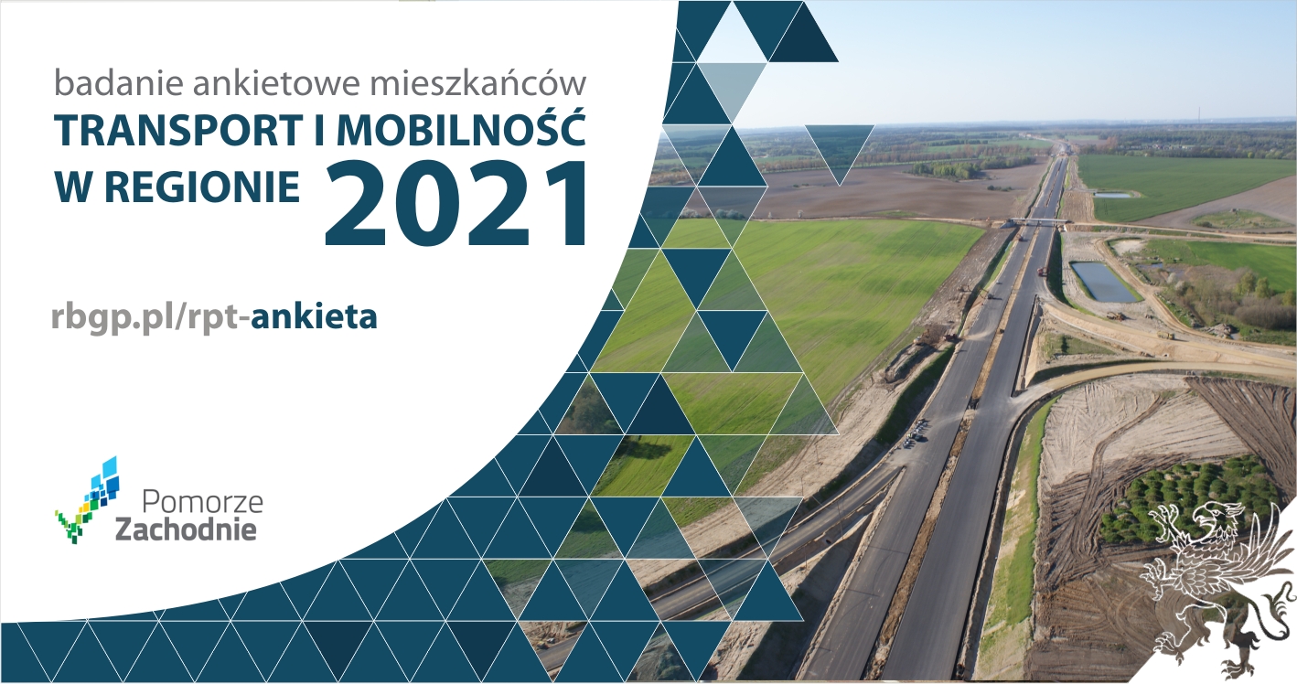 Powiększ baner. Węzeł dróg napis ankieta