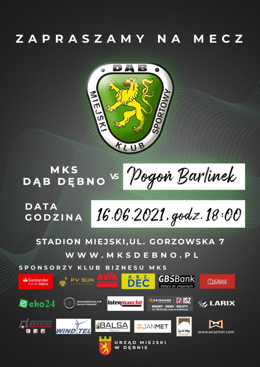 Powiększ plakat. Informacja o meczu. pełna treść w informacji ponizej 