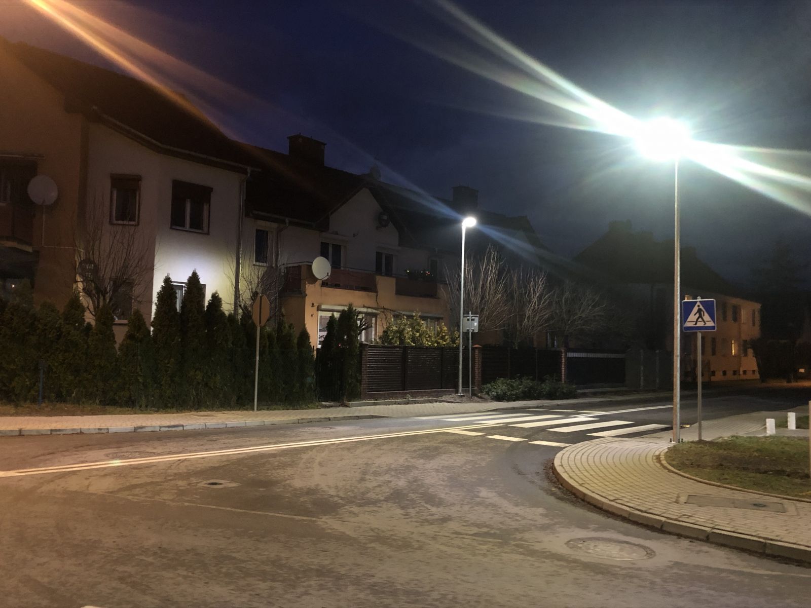 Doświetlone przejście na ulicy Kościuszki