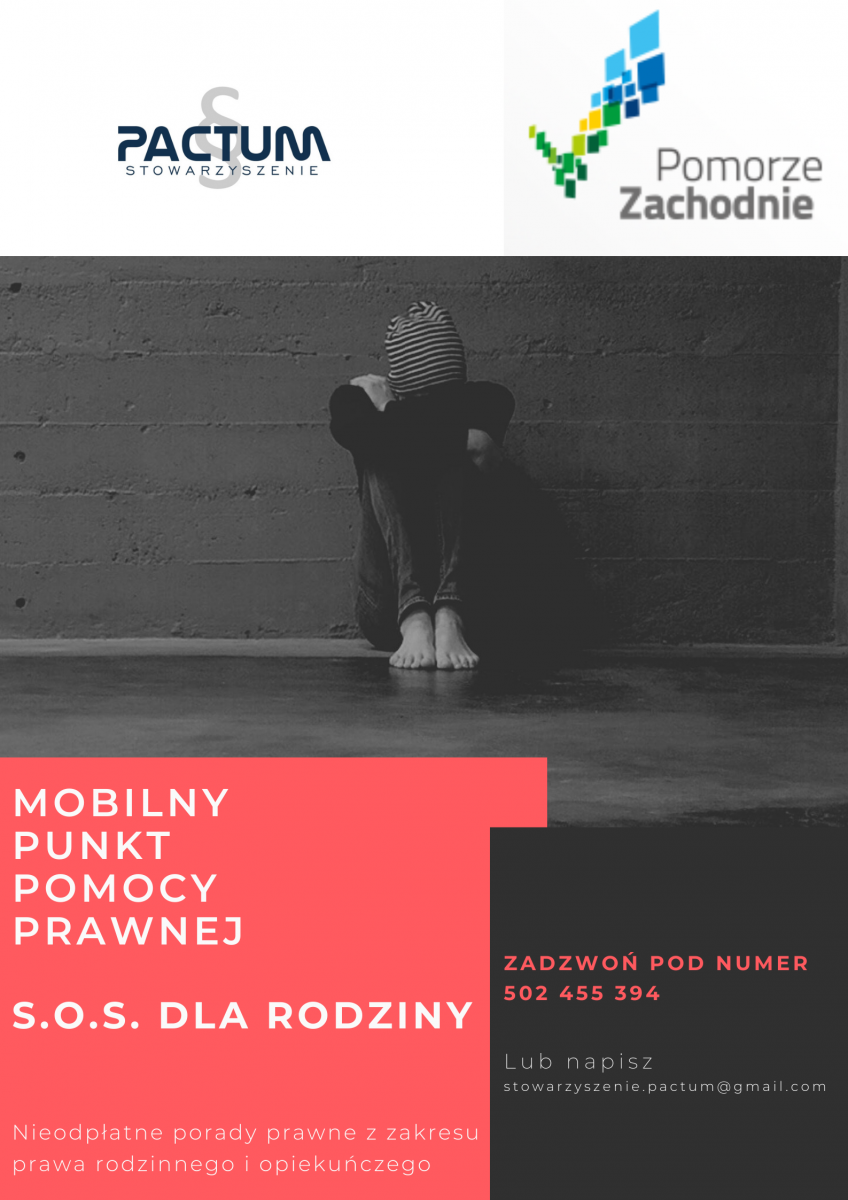 Powieksz grafikę. Loga i napis mobilny punkt pomocy prawnej. Pełna treść w informacji. 