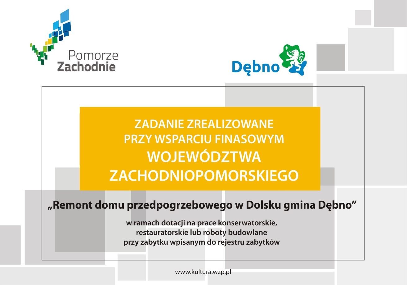 Tablica informacyjna o dotacji 