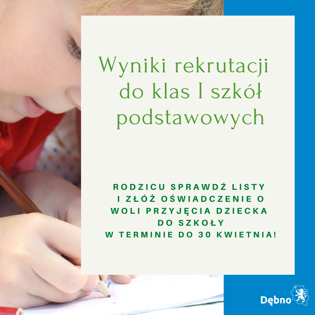 Powiększ grafikę. Wyniki rekrutacji do I klas podstawowych