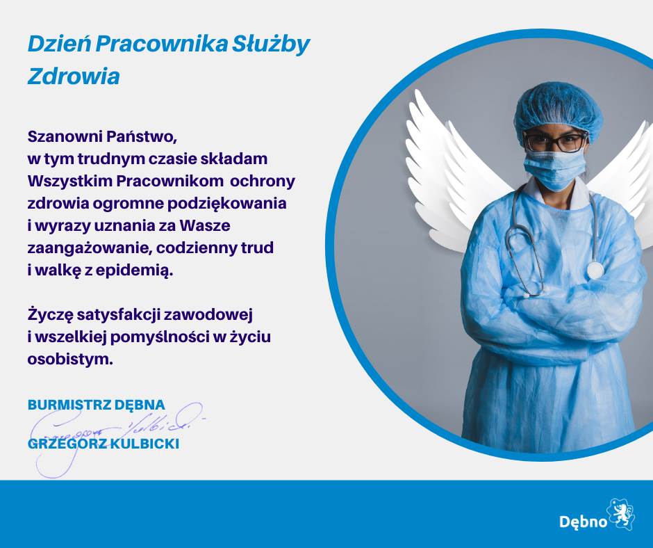 Życzenia dla pracowników służby zdrowia 