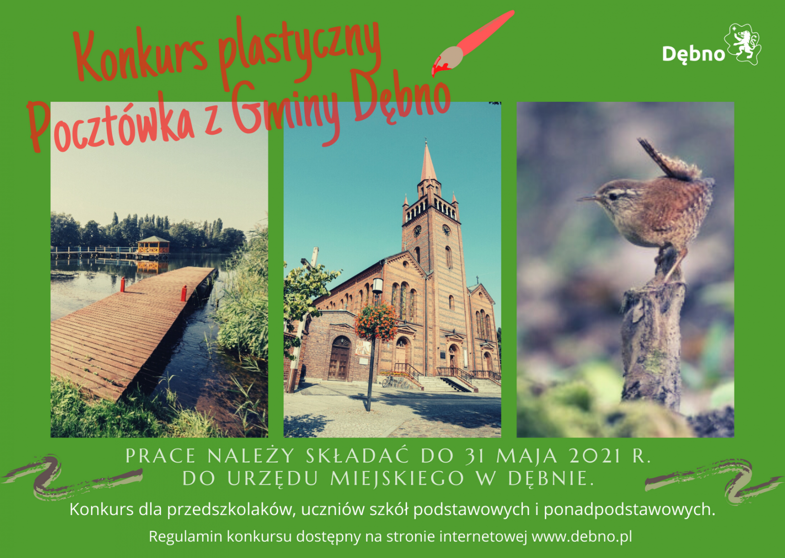 Powiększ plakat Konkurs plastyczny. Pełna treść w informacji