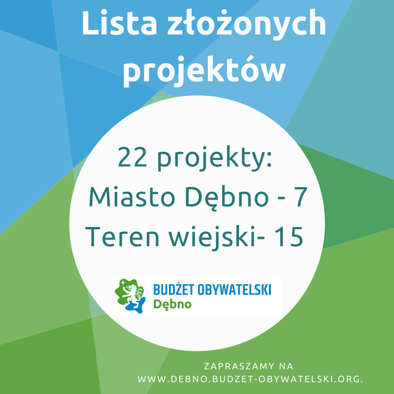 Powiększ grafikę. Lista złożonych projektów 