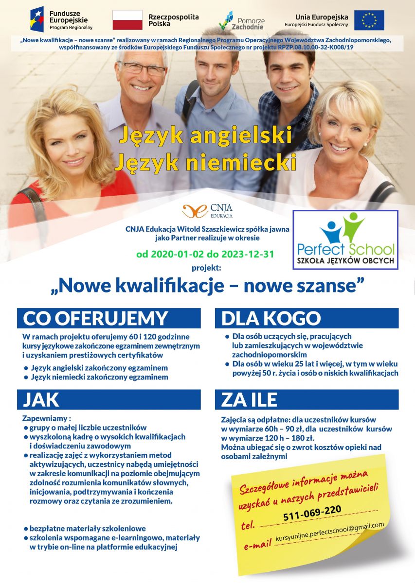 Powiększ plakat promujacy kursy. pełna treść w informacji