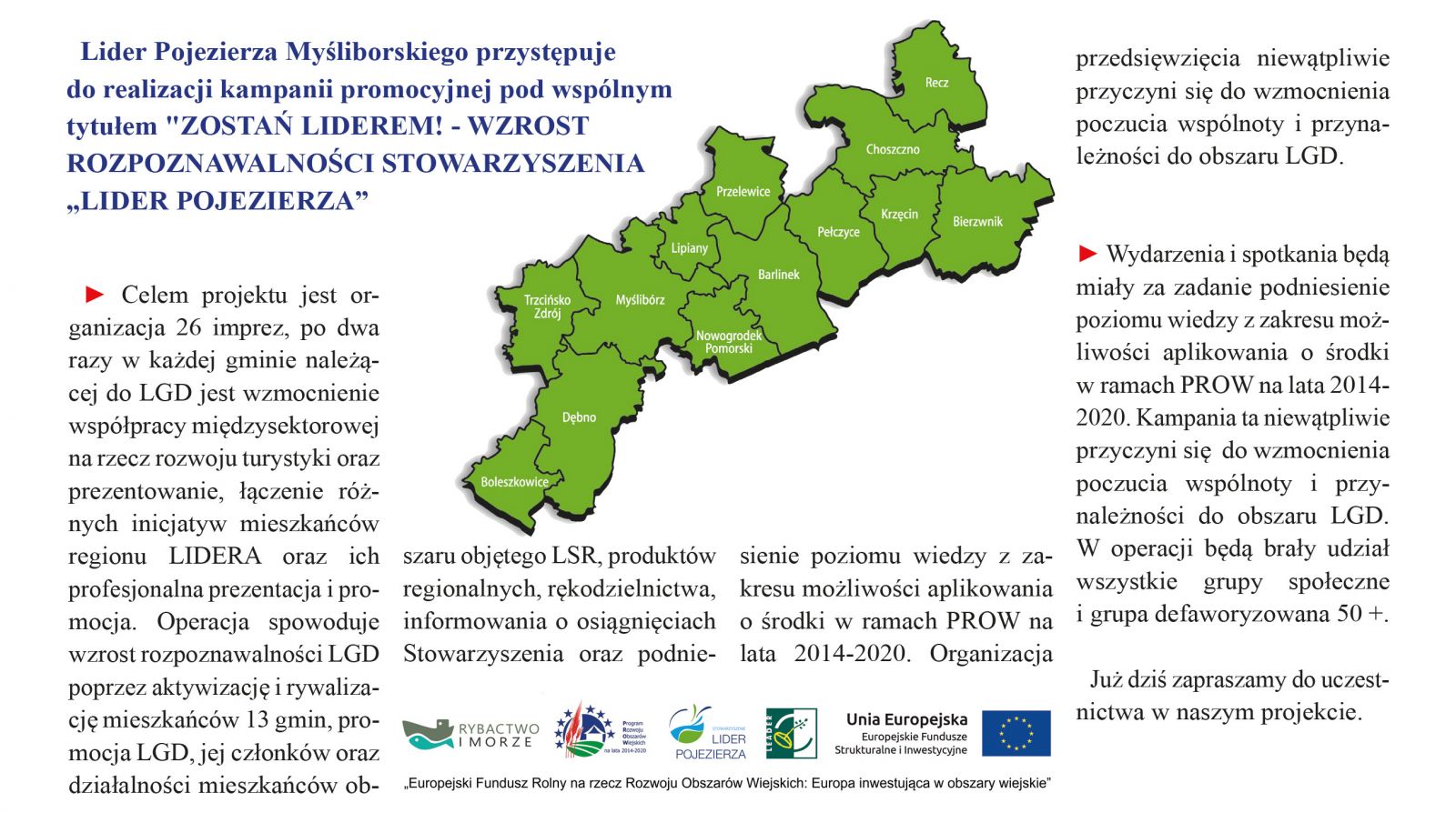 Powiększ ulotka projektu. pełna treść w informacji