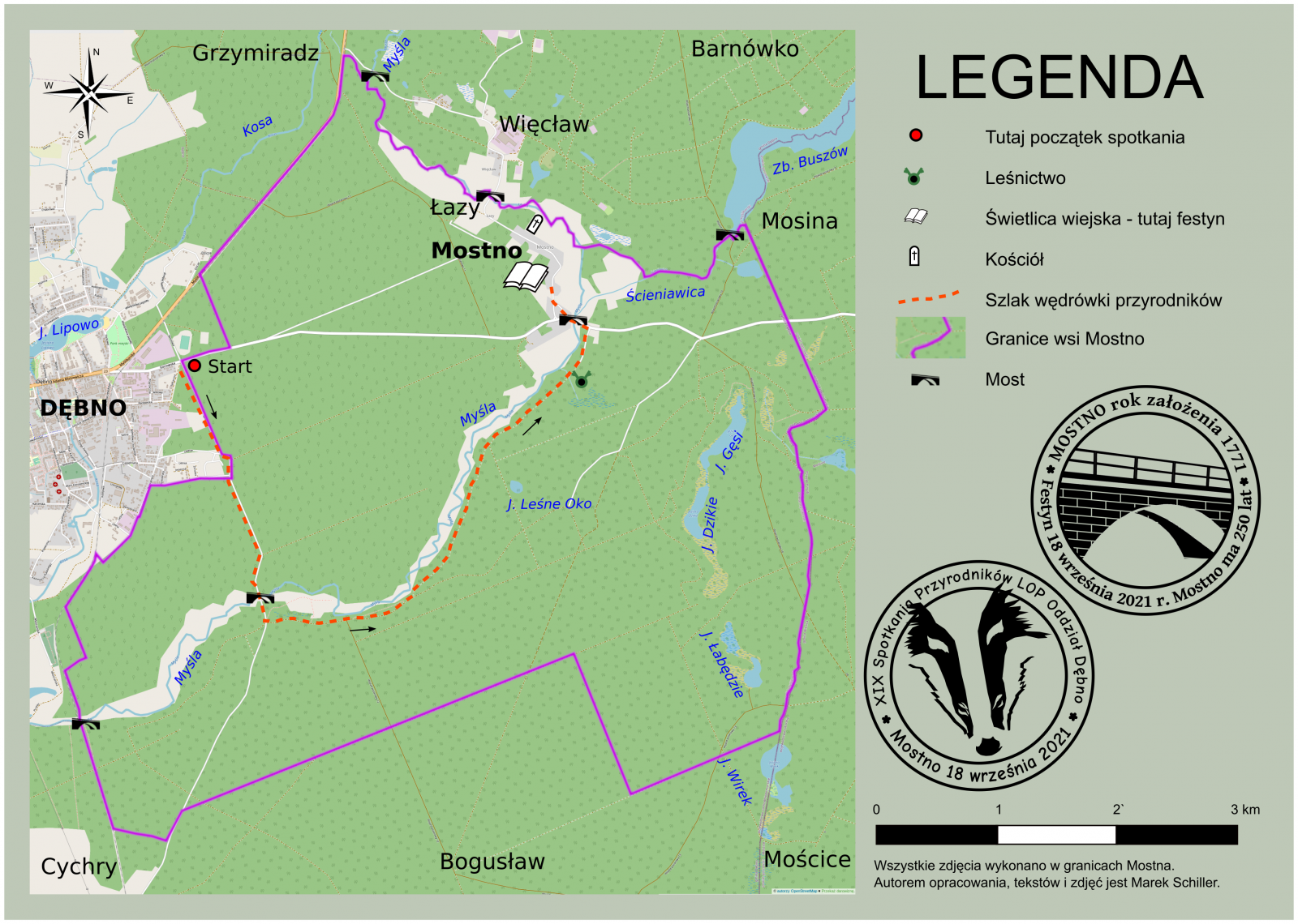 Powiększ mapę z zaznaczonym szlakiem 