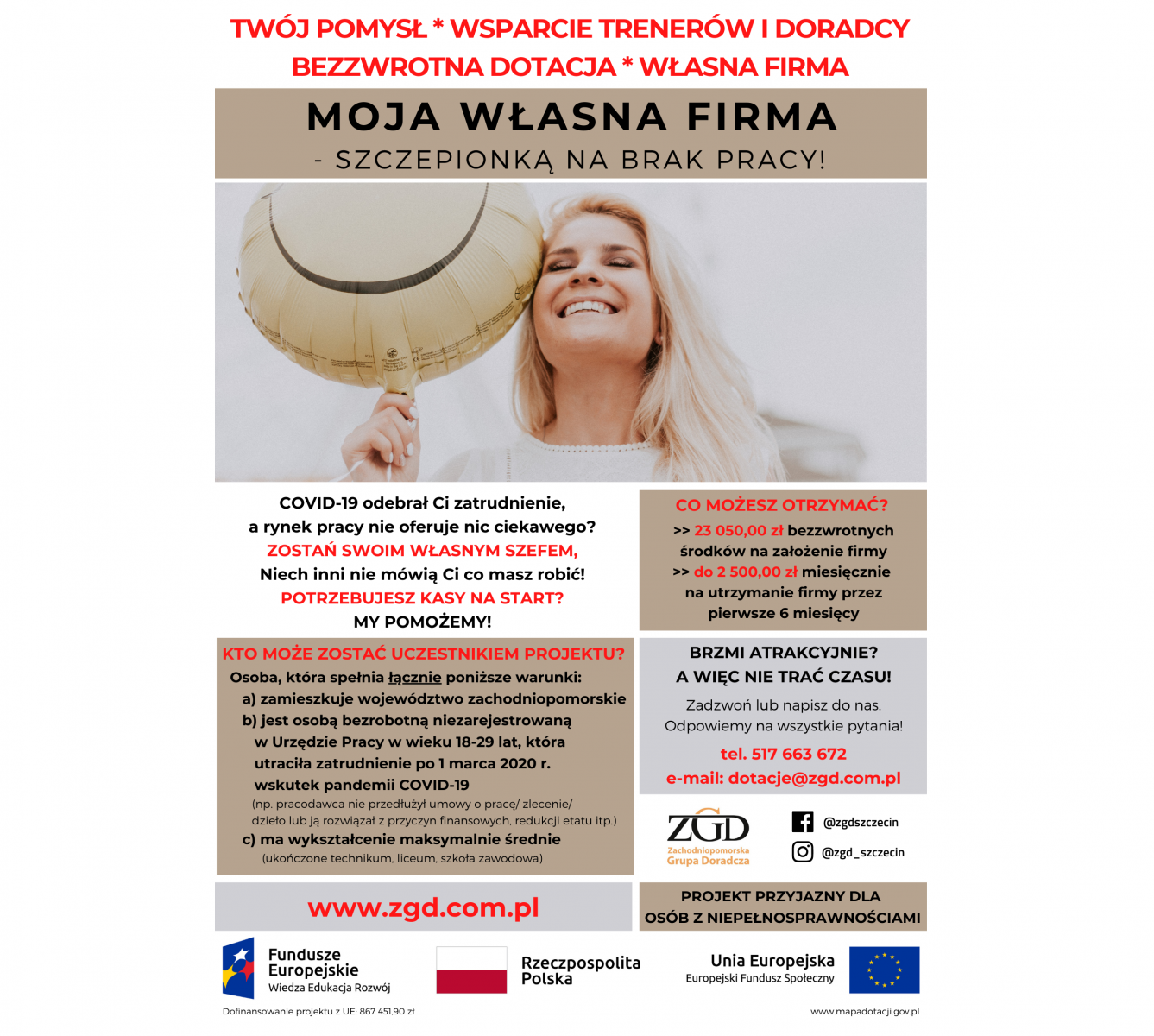 Powiększ plakat projektu., Pełna treść w informacji