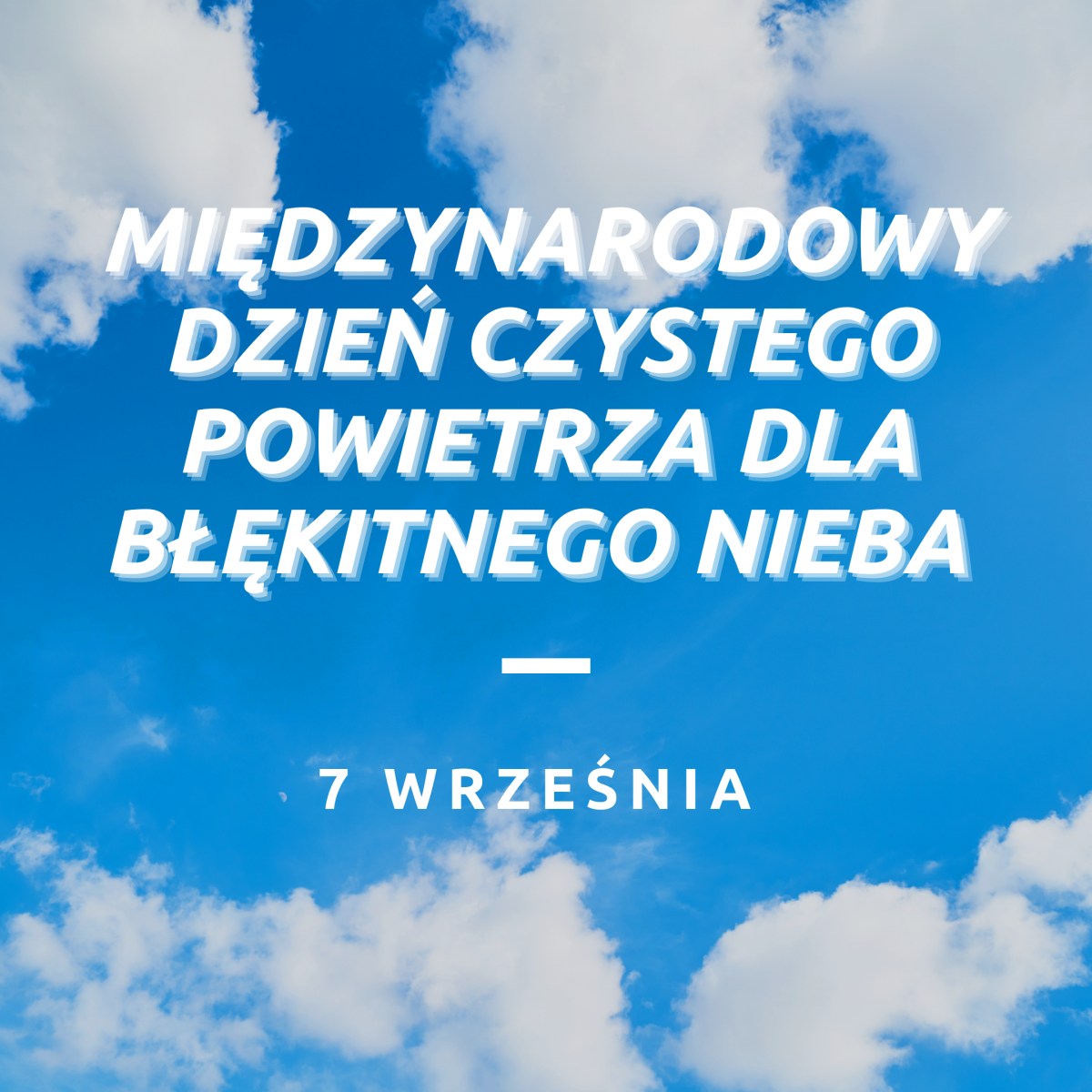 Powiększ baner niebieskie niebo z chmurami