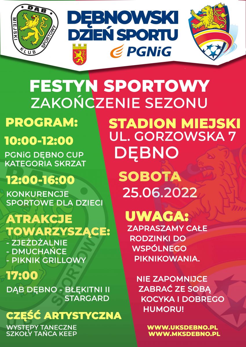 Powiększ plakat promujący wydarzenie spoertowe. Pełna treść w informacji