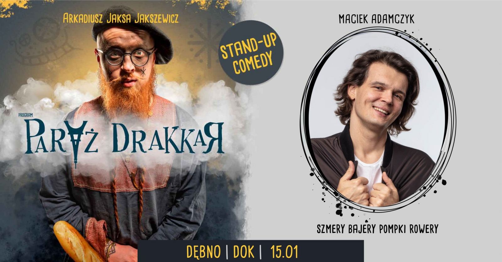 Powiększ baner promujący standup