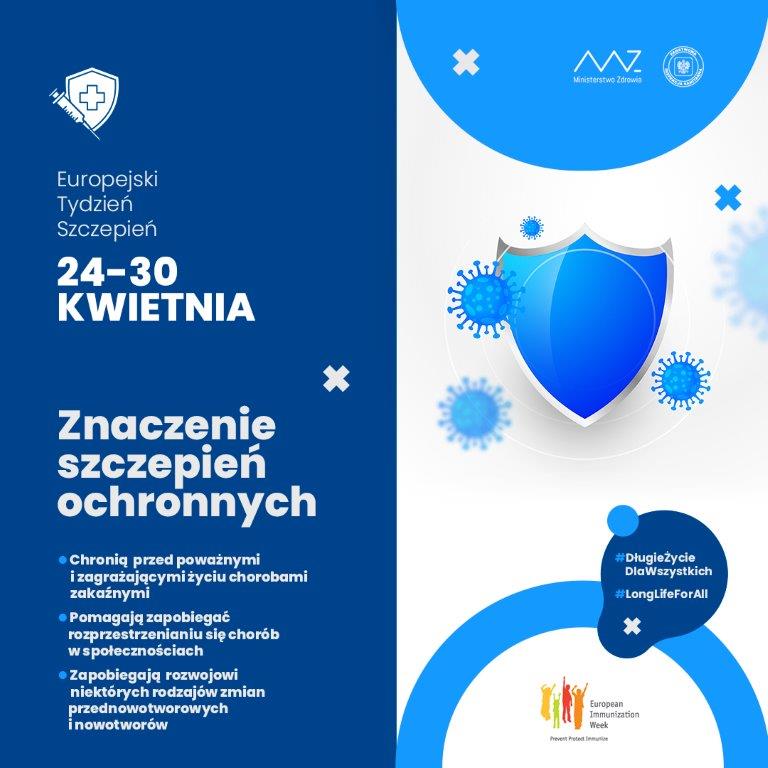 Powiększ baner informujacy o szczepieniach. Pełna treść w informacji