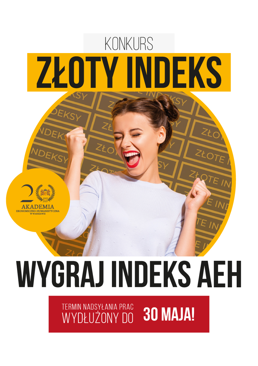 Powiększ plakat promujący konkurs Złoty indeks