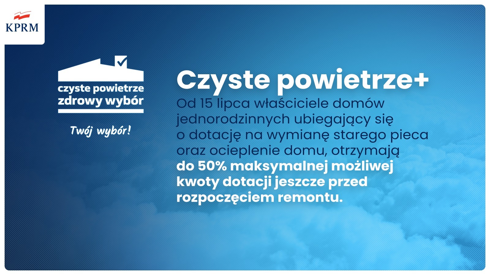 Grafika czyste powietrze. Pełna treść w informacji