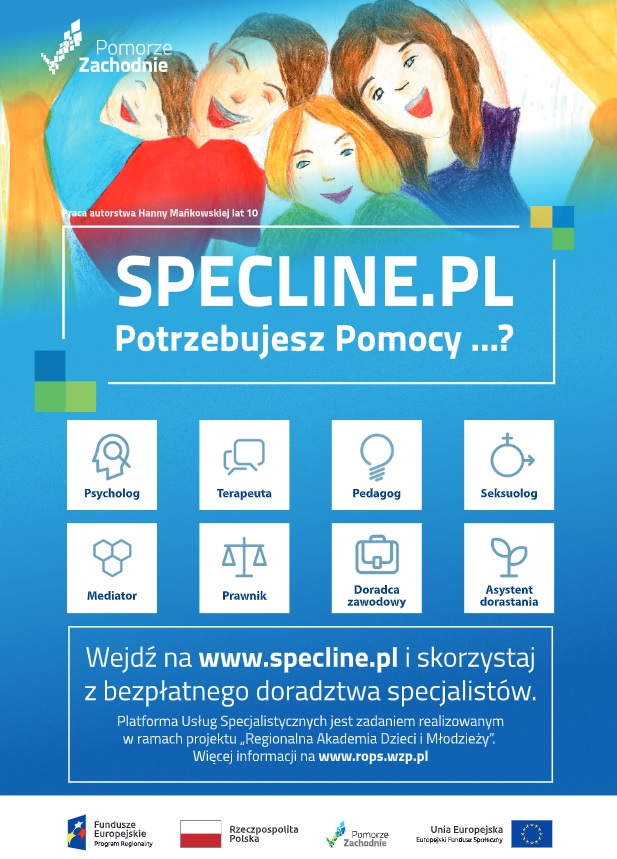 Powiększ plakat promujący specline. 