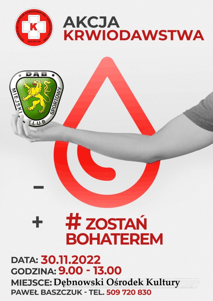 Powiększ plakat. Akcja krwiodawstwa 