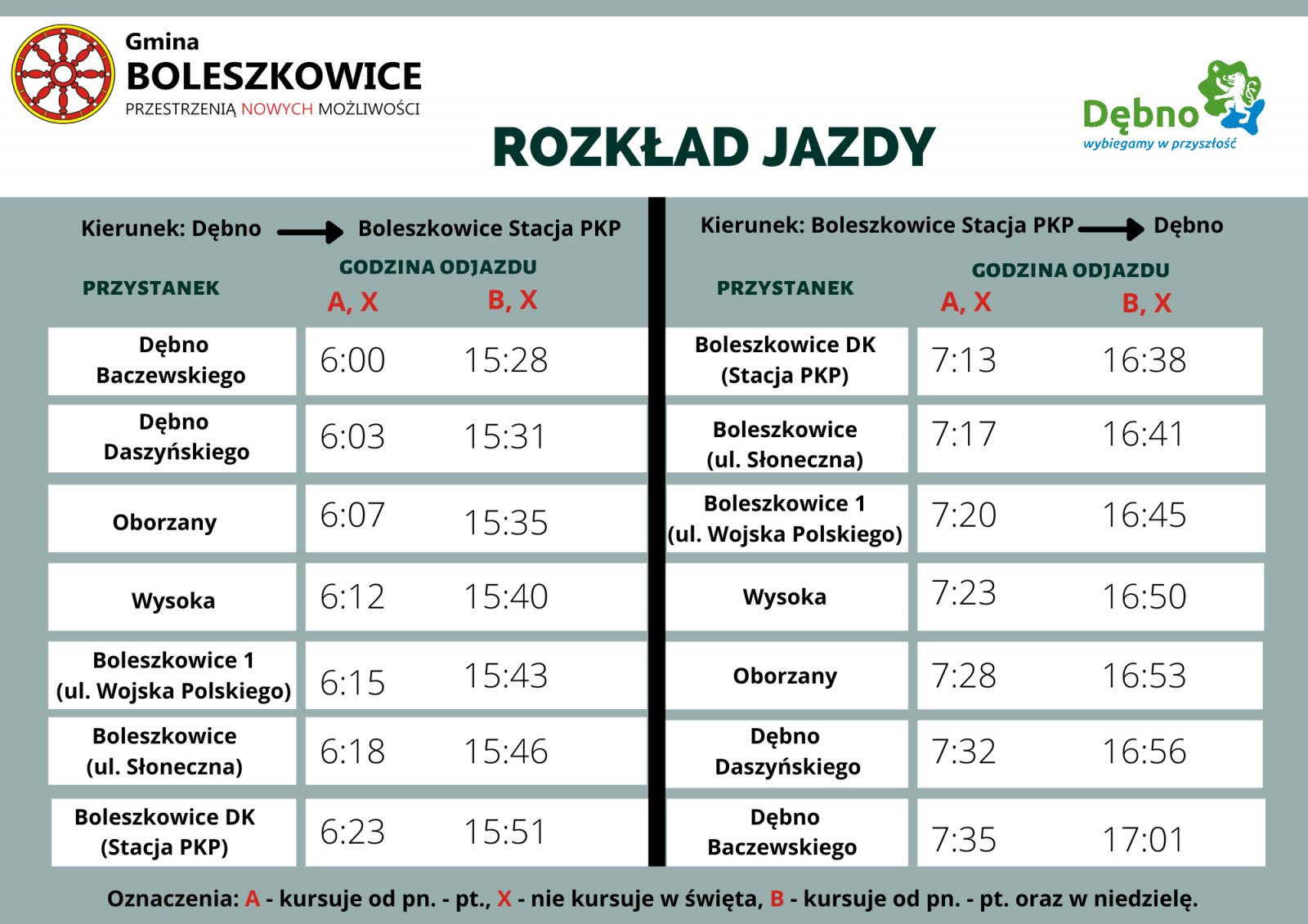 Powiększ grafikę. Rozkład jazdy PKS. Pełna treść w załączniku