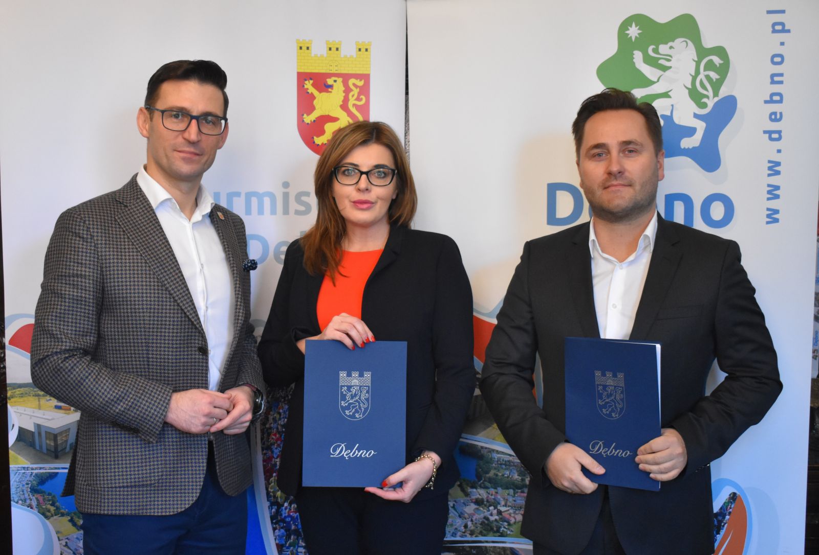 Od lewej: Grzegorz Kulbicki, Anna Pawlak, Łukasz Malinowicz