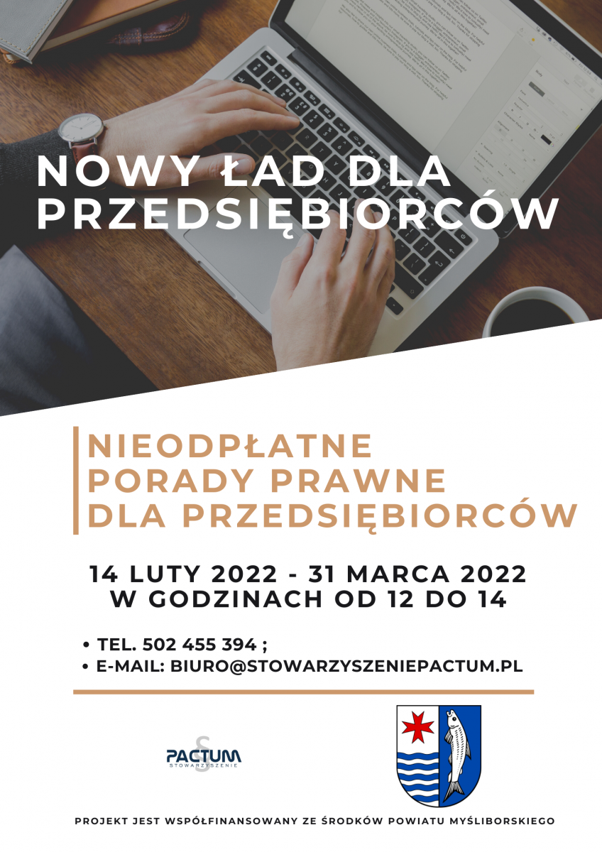 Powiększ plakat promujący nieodpłatne porady prawne 