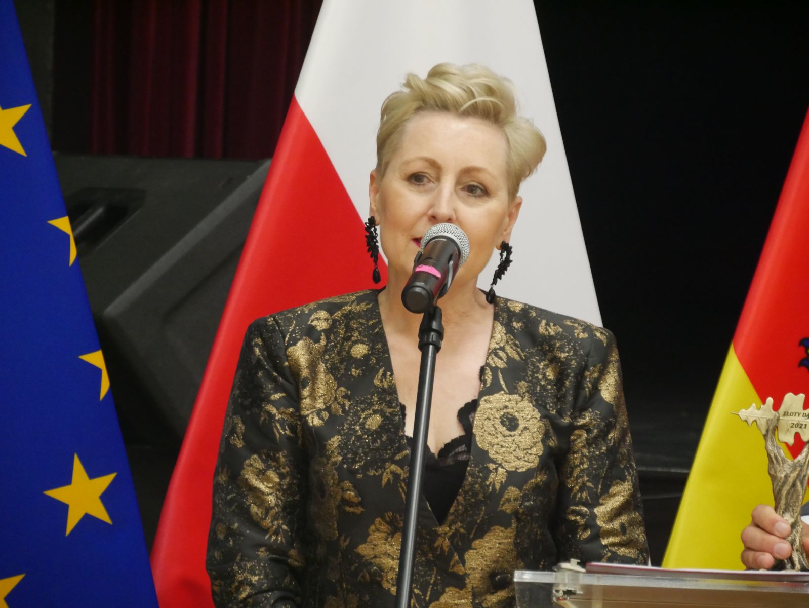 Irena Borysewicz przemawia