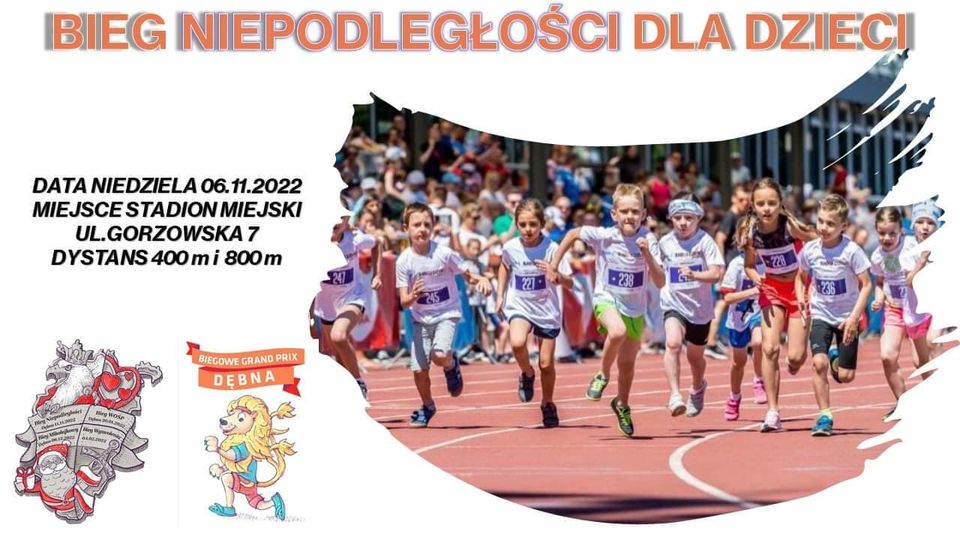 Powiększ grafikę Bieg Niepodległości dla dzieci. Pełna treść w informacji