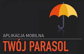 Powiększ grafikę Parasol napis aplikacja mobilna Twój parasol