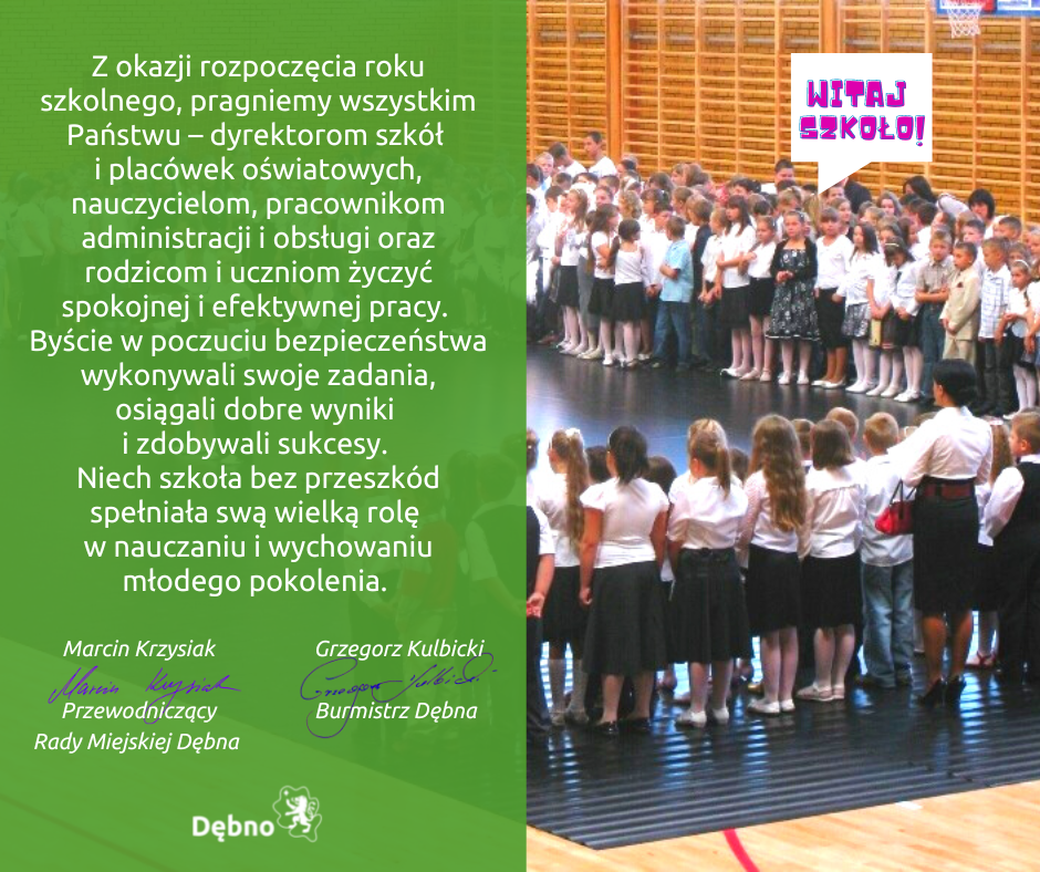 Powiększ grafikę z życzeniami. Pałna treść w informacji