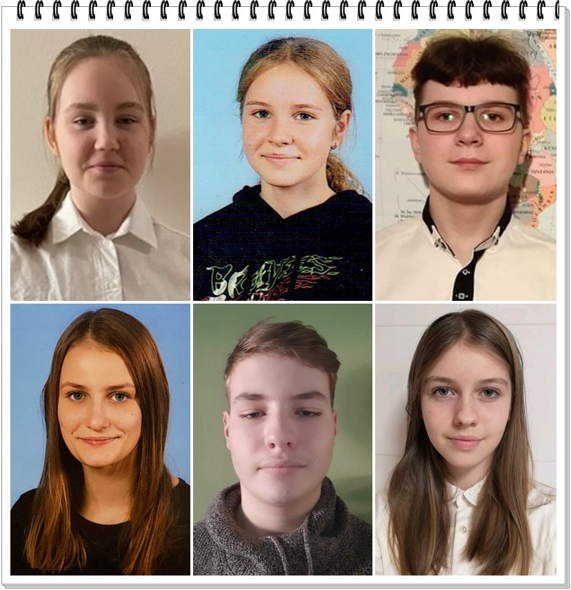 Powiększ zdjęcie. Kolaż zdjęć uczniów 